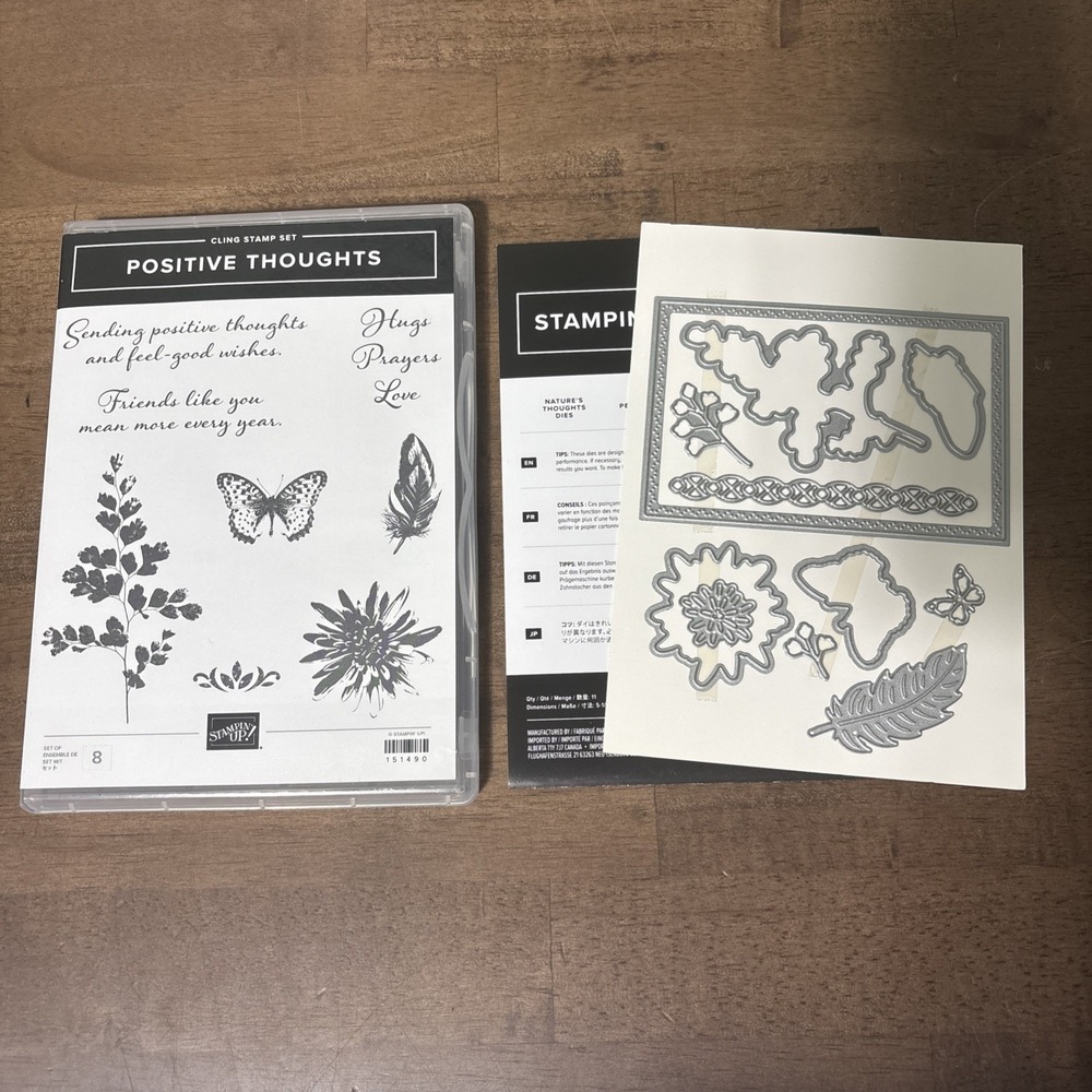 Stampin' Up! Positive Thoughts & Nature's Thoughts Dies